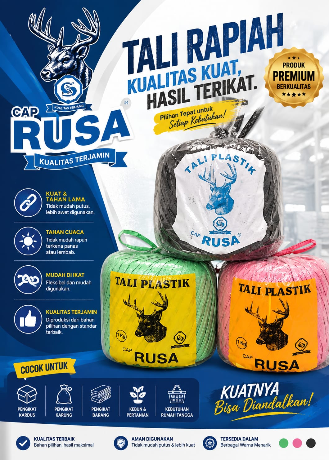 Tali Rapiah Cap Rusa